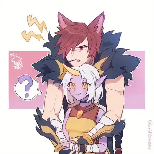 英雄联盟作图 #瑟提 #奶妈 #索拉卡 #腕豪 #cp  #情侣头像 #头像