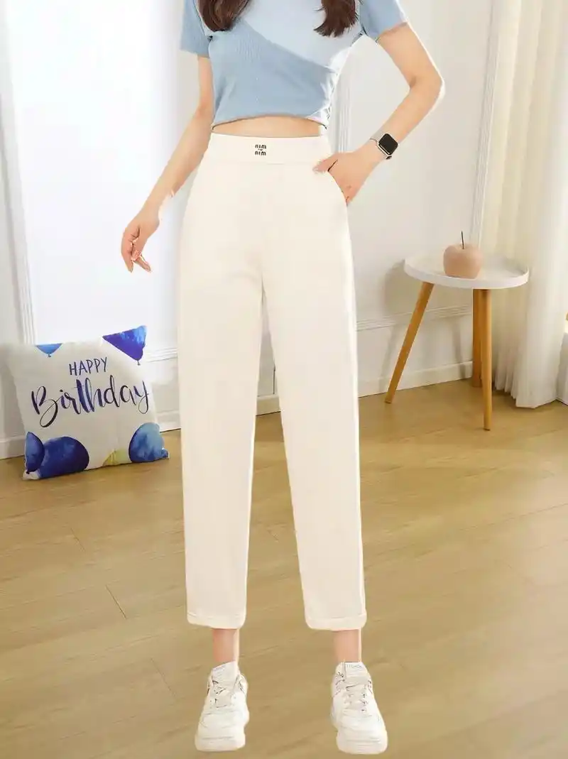 春夏季女士防晒九分裤薄款萝卜裤