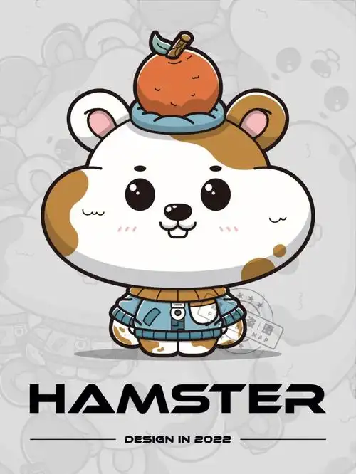 动物ip卡通形象系列仓鼠完成稿