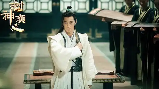 亓航饰封神演义商周琴圣伯邑考一袭白衣完美落幕