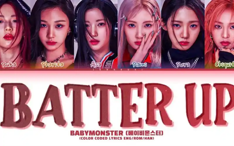 【预告】yg新女团 babymonster出道曲 batter up 彩色歌词盘～期待!