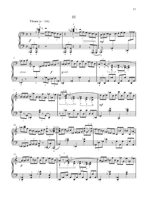 爵士奏鸣曲 no. 6 op.62 第三乐章钢琴谱-c调-虫虫钢琴