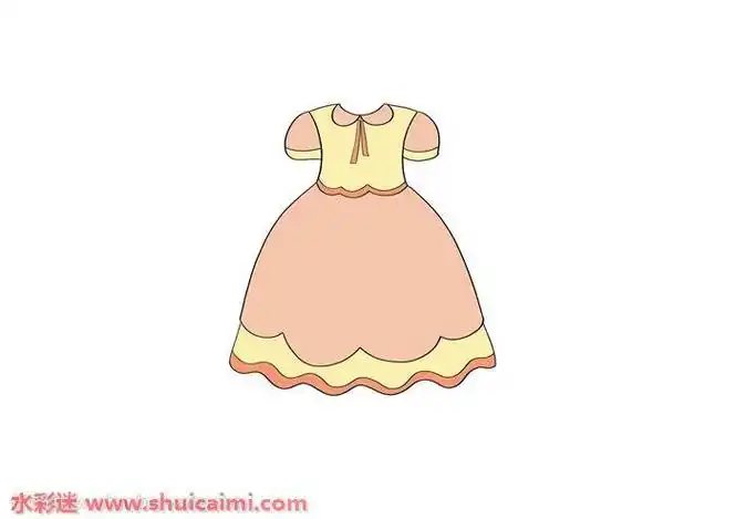 春天的裙子简笔画