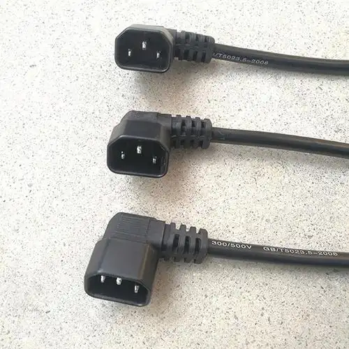 电动车锂电池充电接口插座三竖通用通用型型品字公座电动车线类