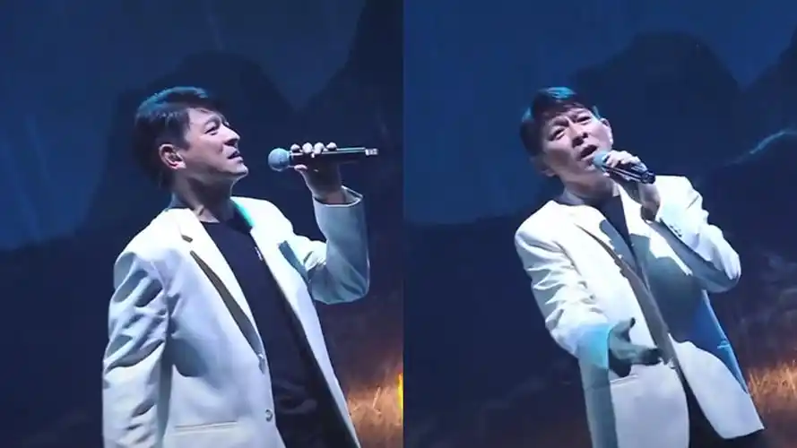 刘德华线上演唱会在雨中深情演绎冰雨熟悉歌声引发回忆杀