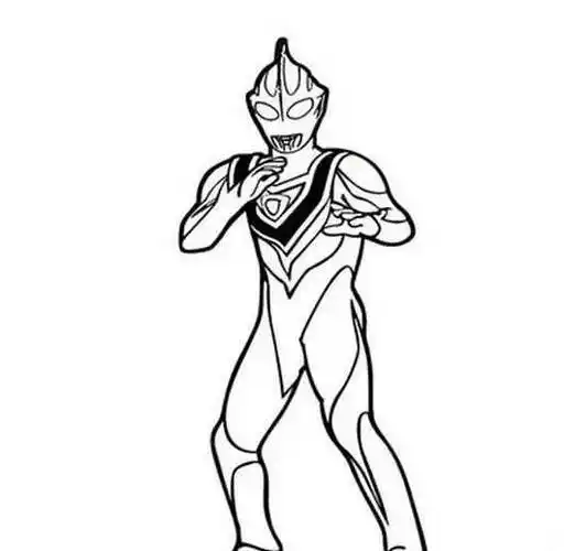 奥特曼简笔画大全奥特曼简笔画图片奥特曼的简笔画,第二张是迪迦,第一