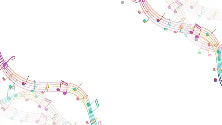 彩色卡通音符五线谱动态背景gif音符背景