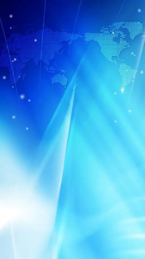 地球模型蓝色渐变世界地图h5背景