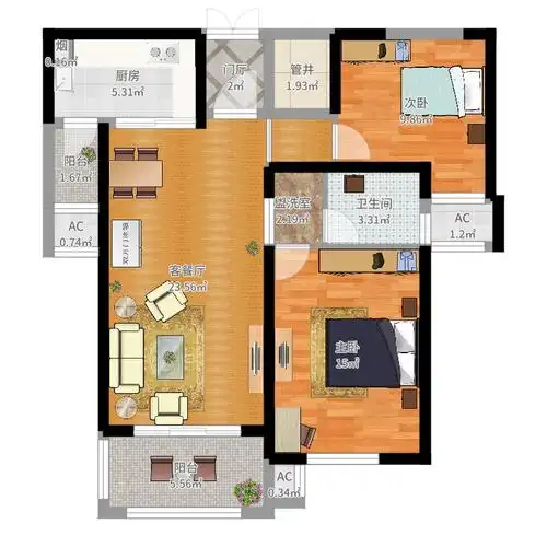 00㎡户型图户型图大全,装修户型图,户型图分析,户型图设计方案