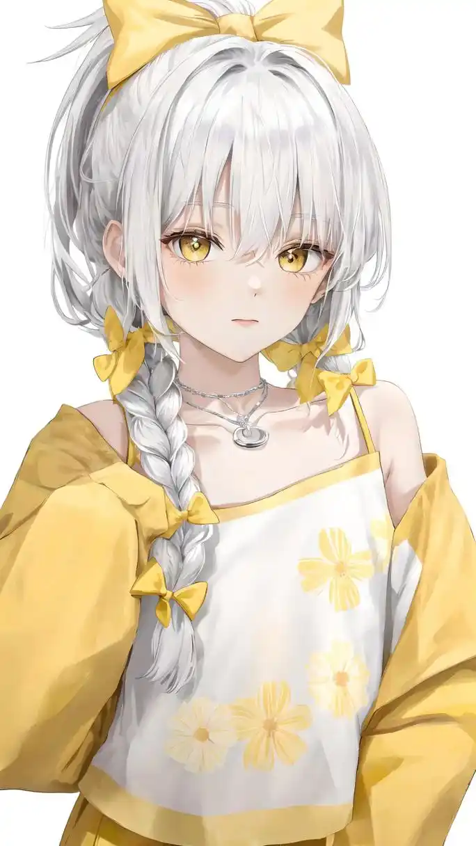 白毛少女#动漫美女# #动漫