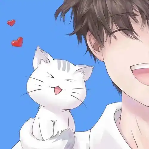 微信头像丨高冷情侣头像一男一女情侣头像卡通呆萌一对