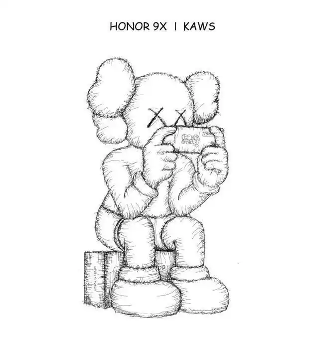 荣耀9x与kaws合作 外观不一般 或后四摄