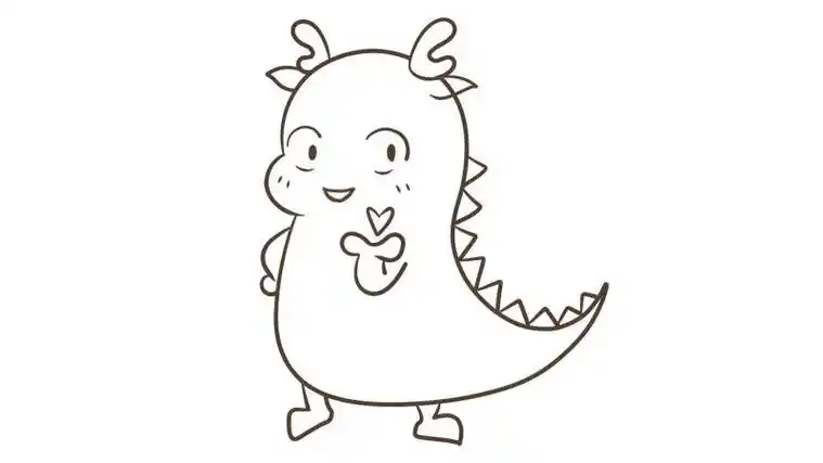 龙的简笔画图片大全 龙的简笔画图片大全可爱简单