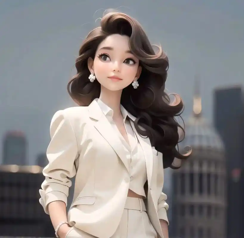 职场精英西装控7815女生头像.