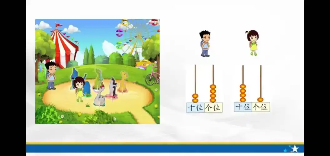 利用计数器写出两个数,进一步体会位置,从数位的角度来比较数的大小.