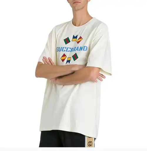 【gucci古驰 男士短袖t恤】gucci/古驰 20春夏 男装 服饰 棉质经典