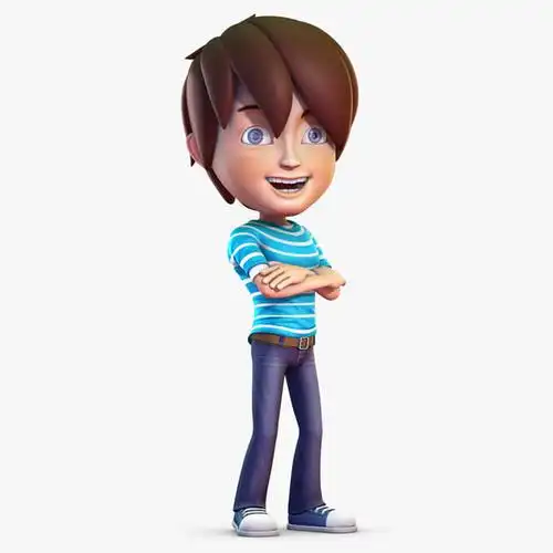 动画3d贝都因人模型