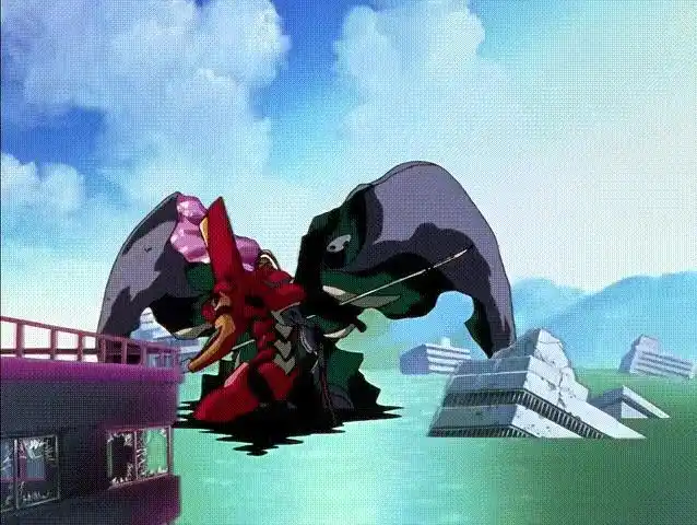 《新世纪福音战士》的第七使徒"音乐天使",具有双分体的融合体