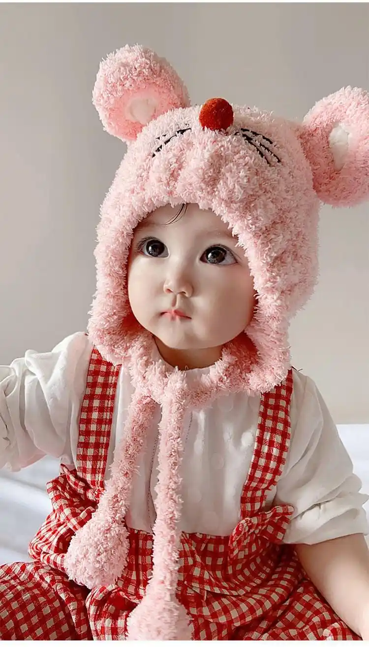 植蔓新品帽子女可爱动物婴儿女婴幼儿宝宝帽子可爱超萌公主男女童秋