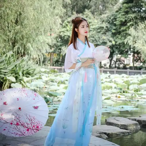 古装改良汉服女中国风仙女樱花超仙唐装女汉元素民国风古风女装夏