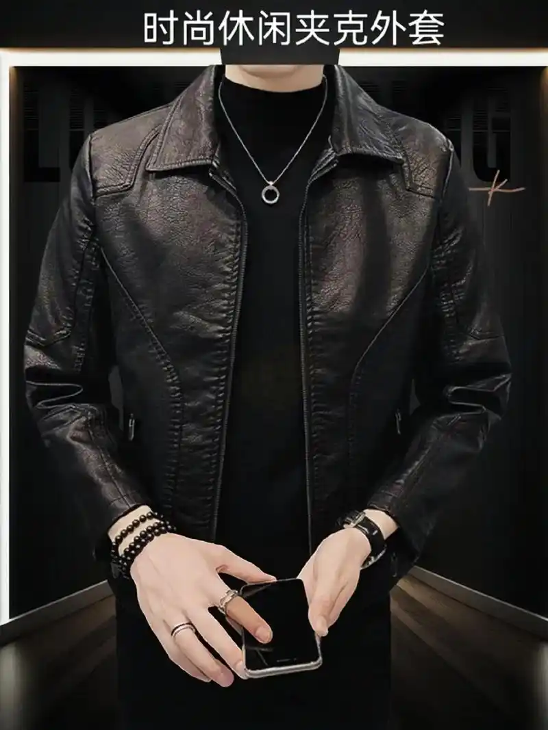 真维斯男士翻领休闲夹克外套