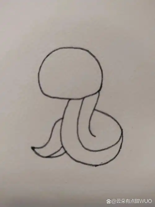 简笔画蛇
