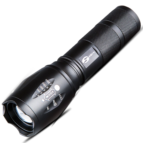 神鱼shenyu强光手电筒可充电led超亮远射王1000米迷你户外家用小照明