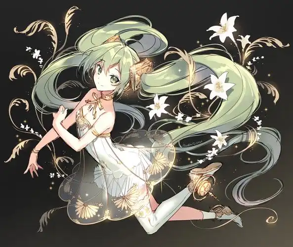 初音未来#蓄音機ミク#我的天使#美ク#横图#女生向#miku#初音miku#miku