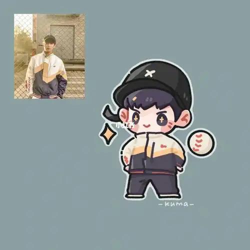 终于有时间画了#头像约稿  #q版  #q版人物  #吴磊