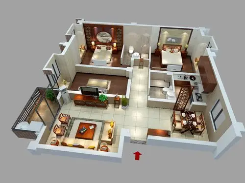 超美超酷的立体效果图来一波, 更细致容易做参考