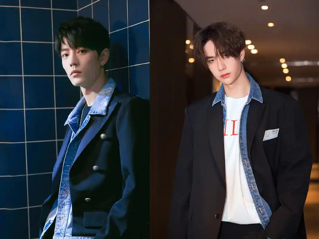 王一博与肖战,同样穿黑西装 牛仔,风格差距却有点大?