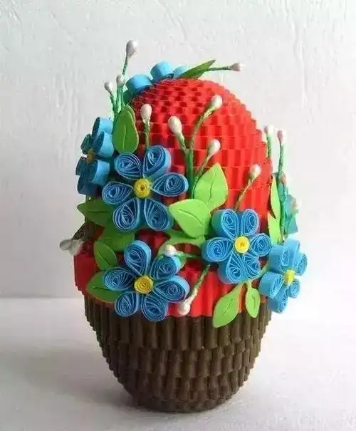 瓦楞纸手工作品图片-手工制作百科网