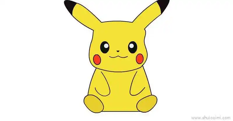 皮卡丘儿童画怎么画 皮卡丘简笔画图片