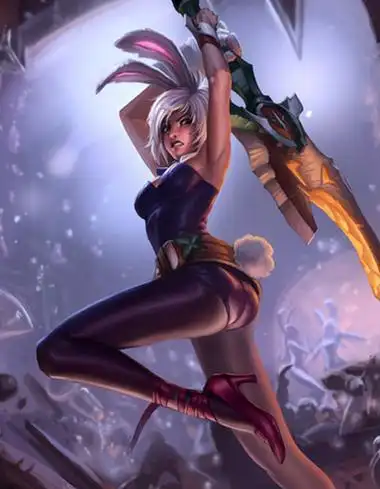英雄联盟瑞文兔女郎皮肤原画图