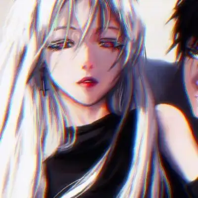 霸气高冷又帅气的情头高清霸气黑暗冷酷动漫情侣头像一对