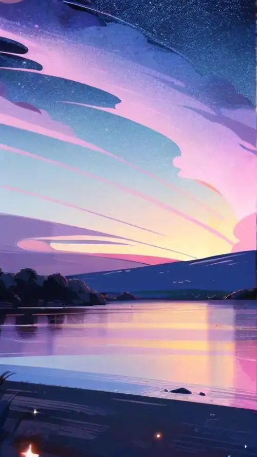 蓝色星空壁纸🌌,全屏超炫!