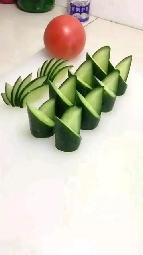 感恩有你#来一波黄瓜简单切法教学,一看就会的