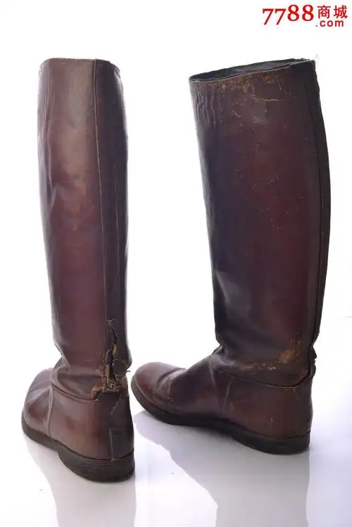 二战日军鬼子军官原品马靴,骑兵靴