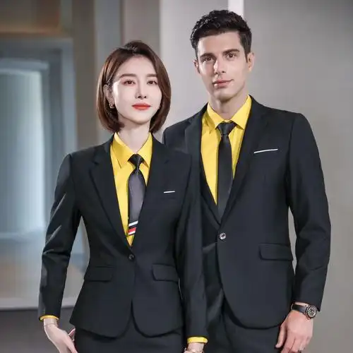 职业套装女西装工作服男女同款职业装工装西服外套教师面试正装女