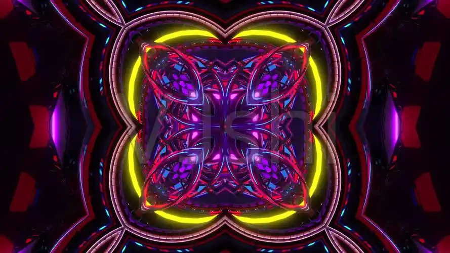 3d霓虹灯闪节奏动感魔术秀vj背景5_1920x1080_高清视频素材下载(编号: