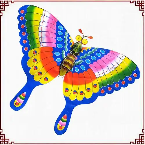 潍坊传统竹子骨架中蝴蝶风筝 装饰 布展 商务礼品