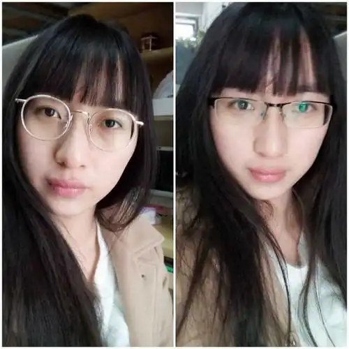 女生,小脸,眼镜度数深,适合戴大黑框眼镜吗?