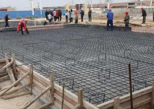 筏板基础双层双向钢筋怎么布置