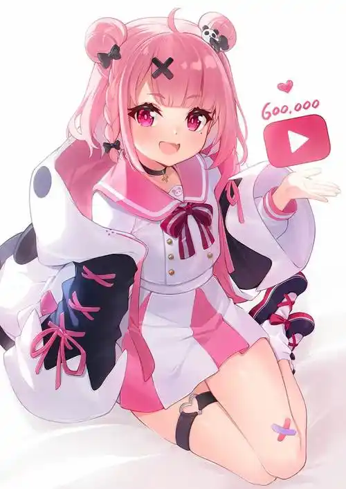 panda  sasa|dango的水手服jk短裙少女插画图片
