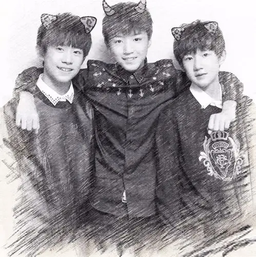 tfboys铅笔画