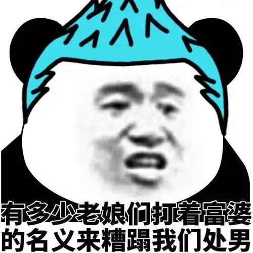 有多老娘们打看富婆的名义,来糟蹋我们处男 - 斗图表情包 - 斗图神器