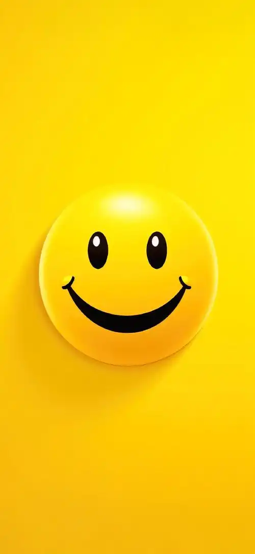 高清壁纸精选#创意3d立体 emoji表情壁纸 可爱 微笑表情