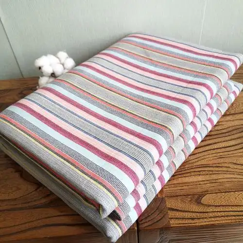 粗布凉席棉老粗布凉席床单三件套加厚加密夏季单人双人定做加大炕单