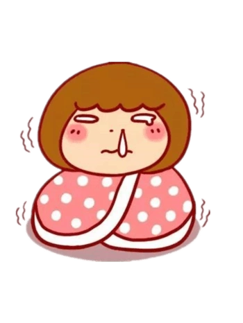 冷的发抖的女孩