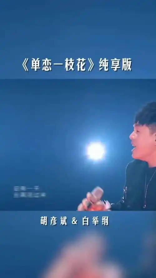 胡彦斌 & 白举纲《单恋一枝花》纯享版～天赐的声音